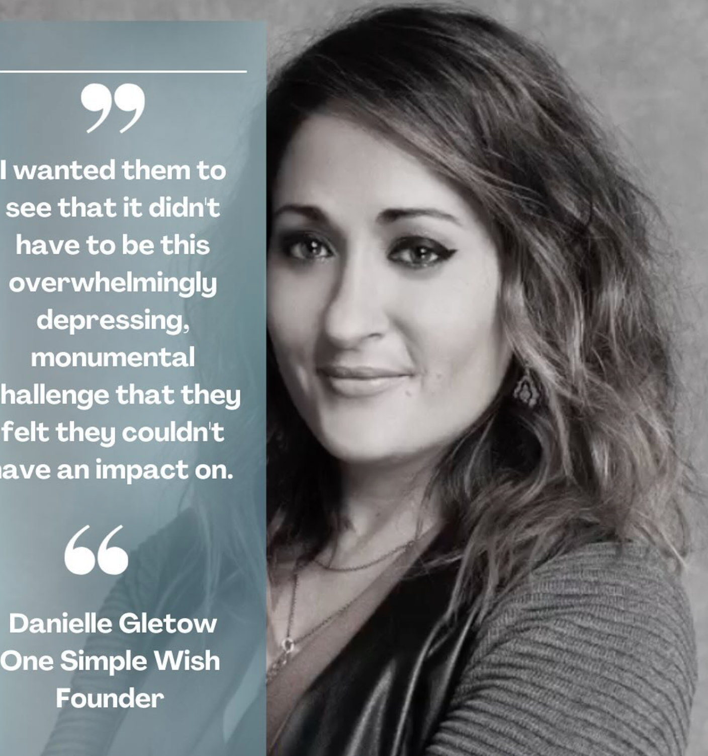 Repost With CNN Hero One Simple Wish Founder Danielle Gletow